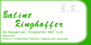 balint ringhoffer business card